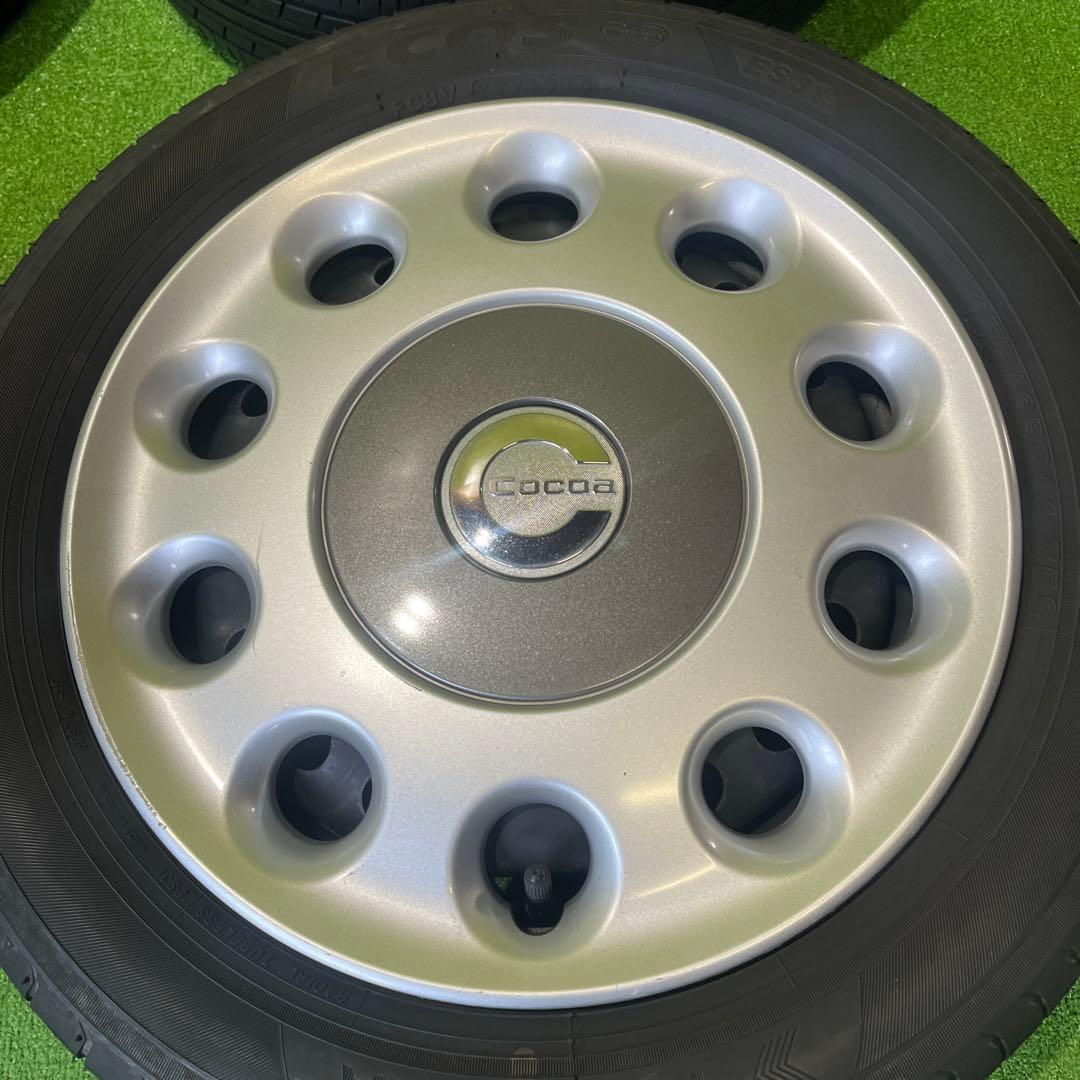 れ① 2本 ココア純正鉄ホイール　155/65R14セット！