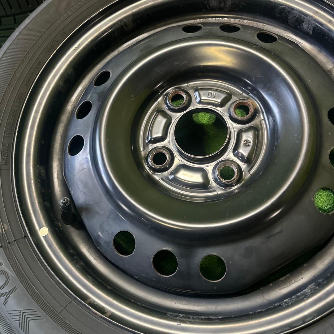 れ① 2本 ココア純正鉄ホイール　155/65R14セット！