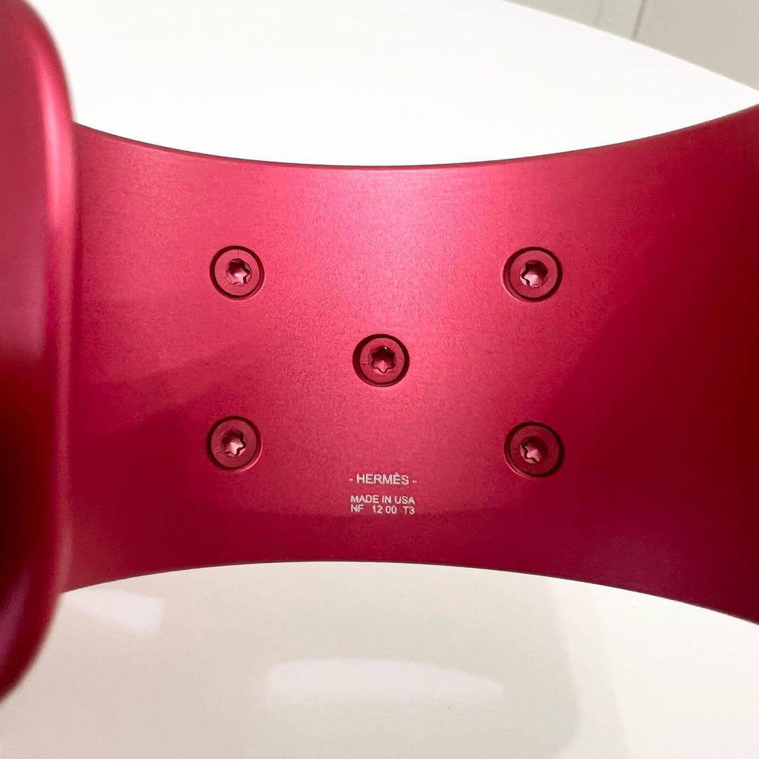 HERMES　エルメス　《コリエ・ド・シアン》　バングル　ローズ【新品】