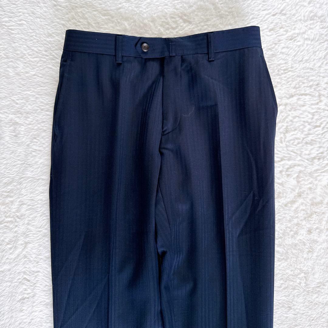 【PERSON'S FOR MEN】3ピース スーツ ネイビー YA4サイズ