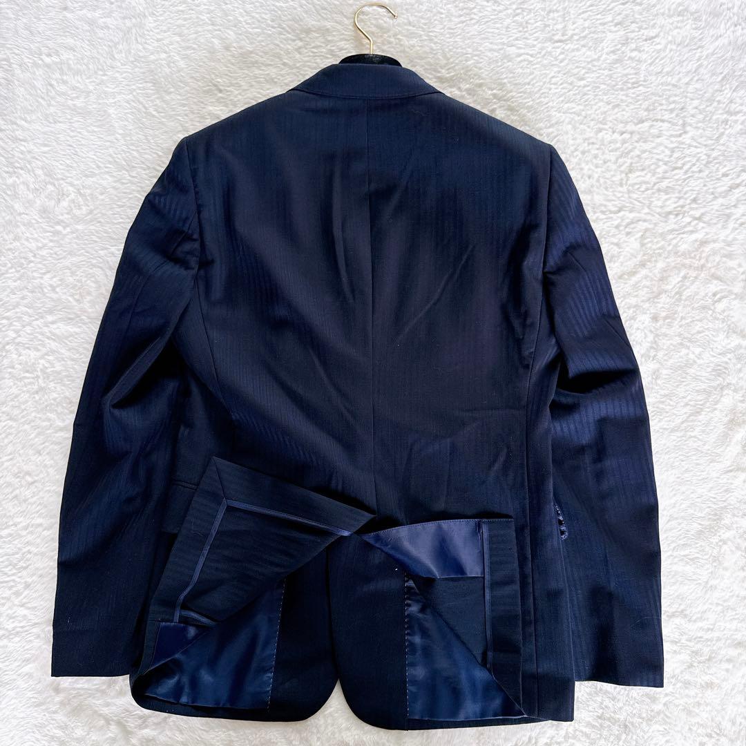 【PERSON'S FOR MEN】3ピース スーツ ネイビー YA4サイズ