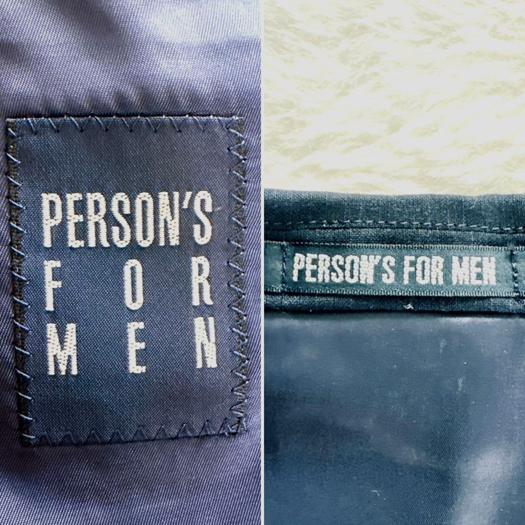 【PERSON'S FOR MEN】3ピース スーツ ネイビー YA4サイズ
