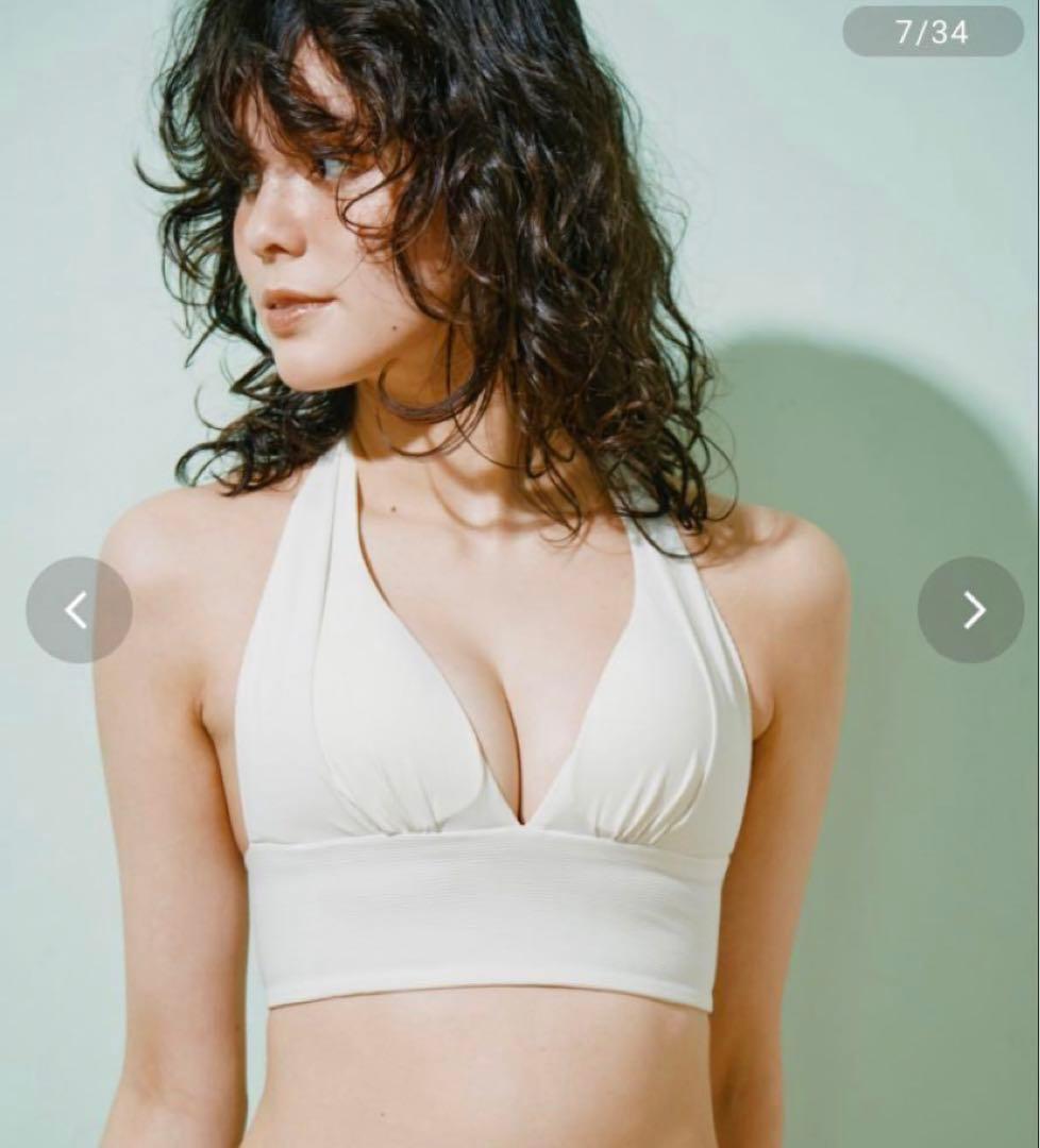 新品 タグ付き三愛水着 ビキニ 盛れる【ナチュラルアップブラ】ノンワイヤービキニ