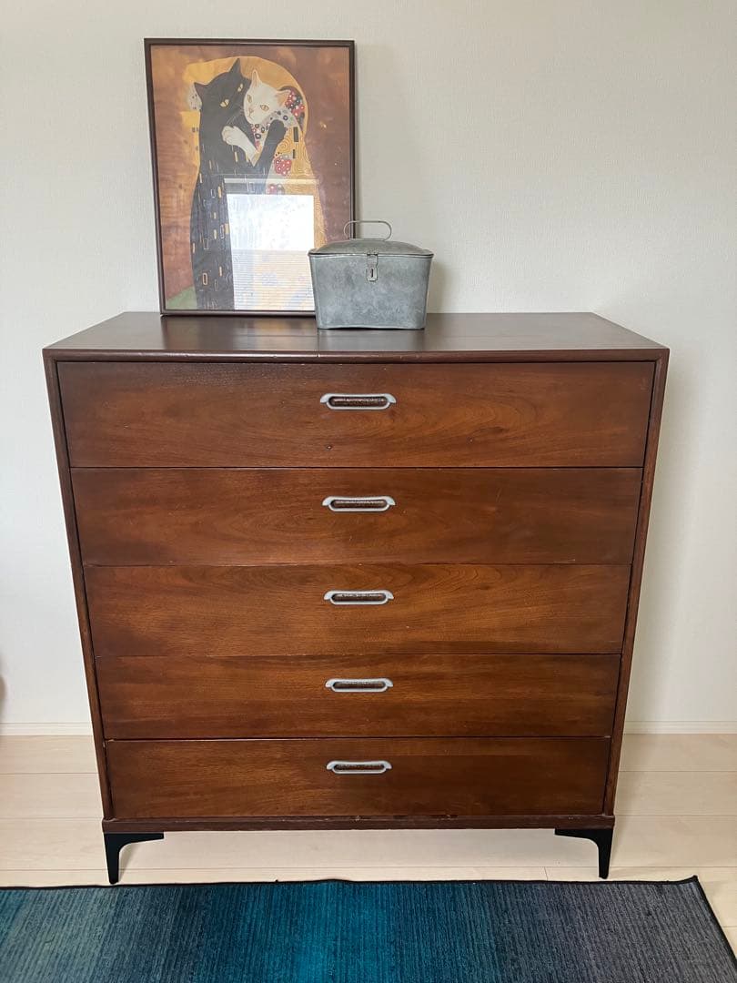 【値下げ】 USビンテージ チェスト ミリタリー5段　ヴィンテージ　米軍アメリカ