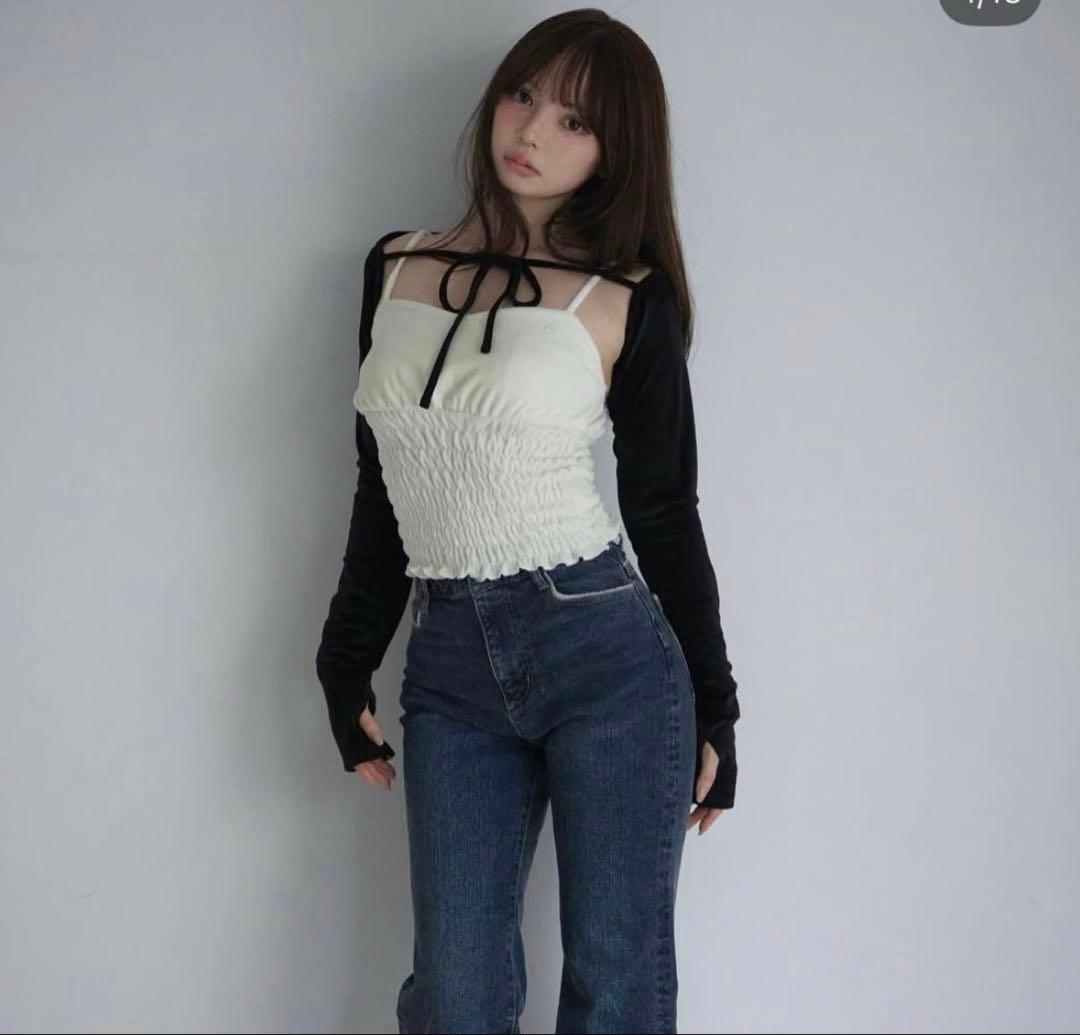 andmary Mei shirring tops アンドマリー