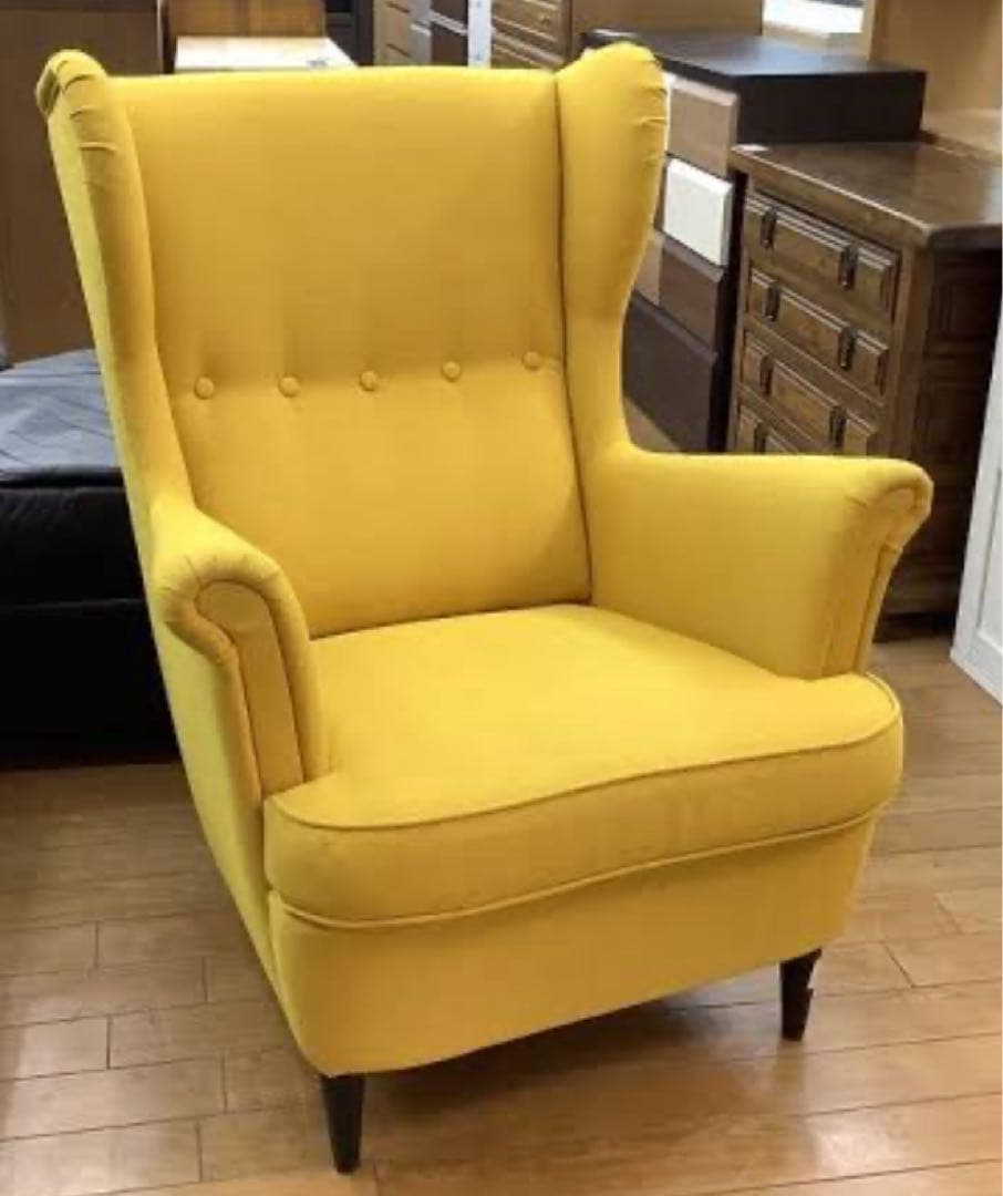 ま*.様 ikea strandmon yellow 黄色