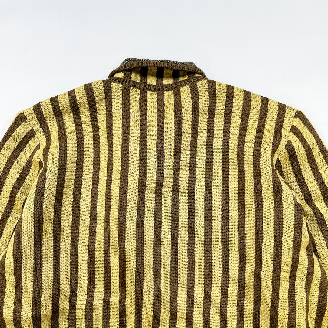 Christian Dior ヴィンテージ ニット ジャケット M ストライプ