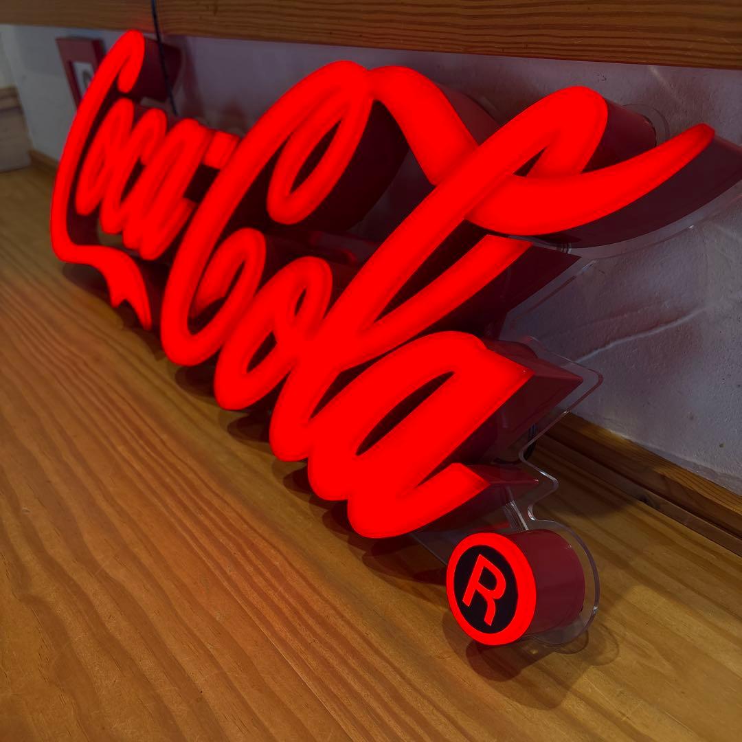 Coca-Cola ネオン看板 赤