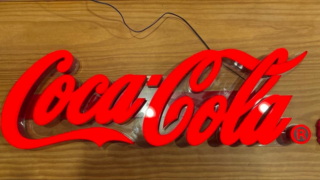 Coca-Cola ネオン看板 赤