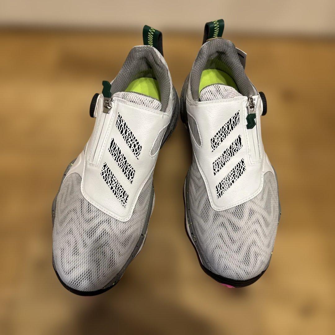 adidas ゴルフシューズ BOAシステム グレー　ホワイト　26.5センチ