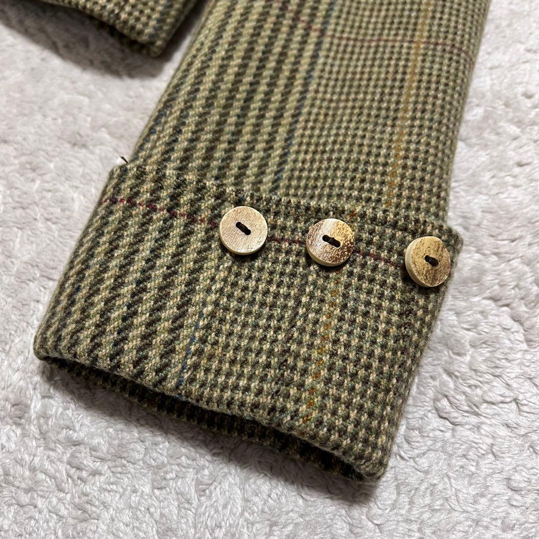 美品　ヴィンテージ　ラルフローレン　ウッドボタン　千鳥　ウール　ジャケット