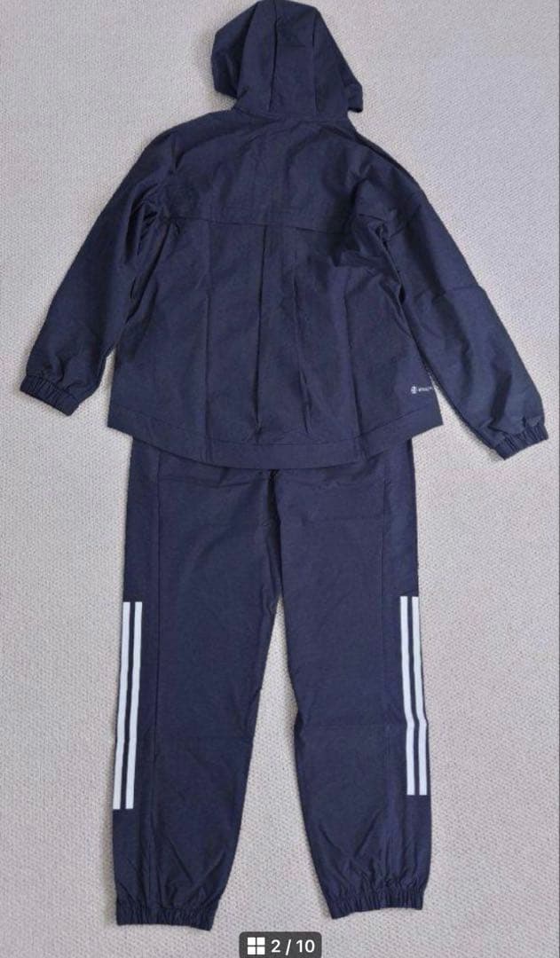 最終値下げ【希少】アディダス　ウインドブレーカー上下　レディース M　新品未使用