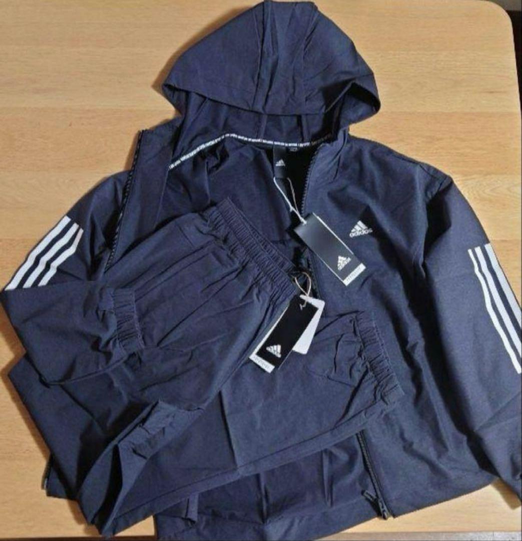 最終値下げ【希少】アディダス　ウインドブレーカー上下　レディース M　新品未使用