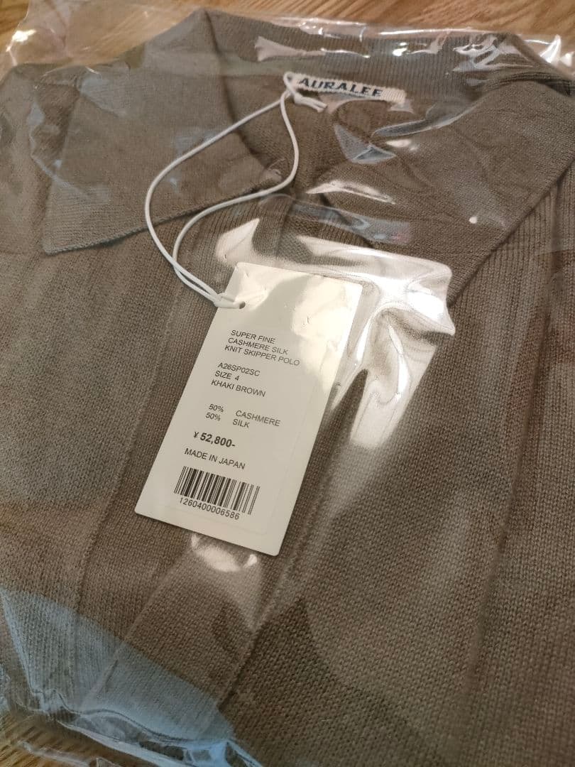 トップス 26SS SUPER FINE CASHMERE SILK KNIT POLO