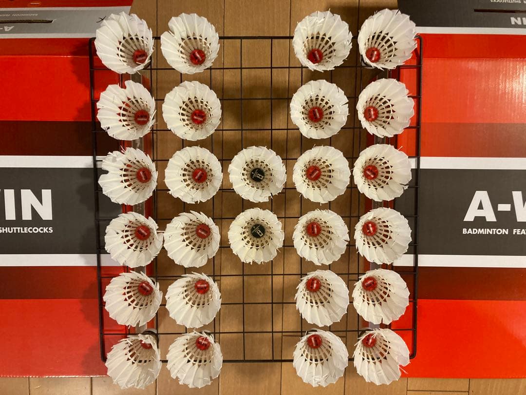 A-WIN CHANPIONなど　基礎打ち・ノック用シャトル250個