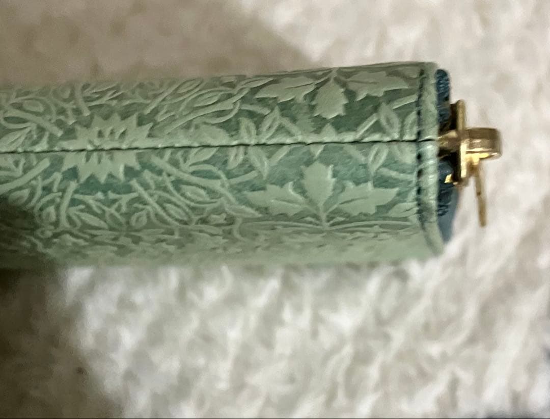 新品 HIRAMEKI 長財布 ラウンドファスナー ウイリアムモリス エンボス