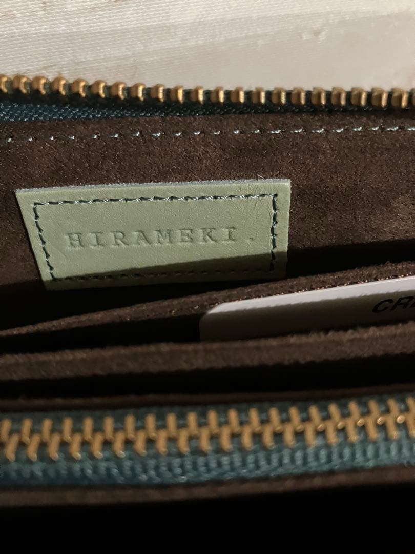 新品 HIRAMEKI 長財布 ラウンドファスナー ウイリアムモリス エンボス