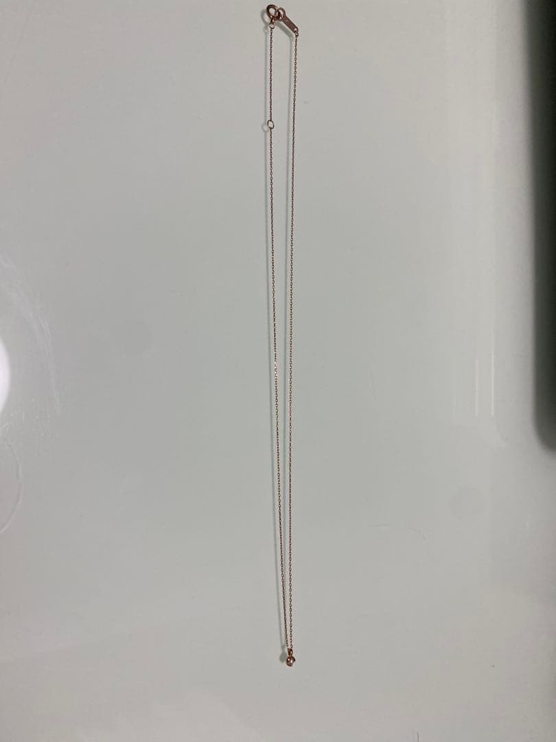 4℃10kピンクゴールドネックレス