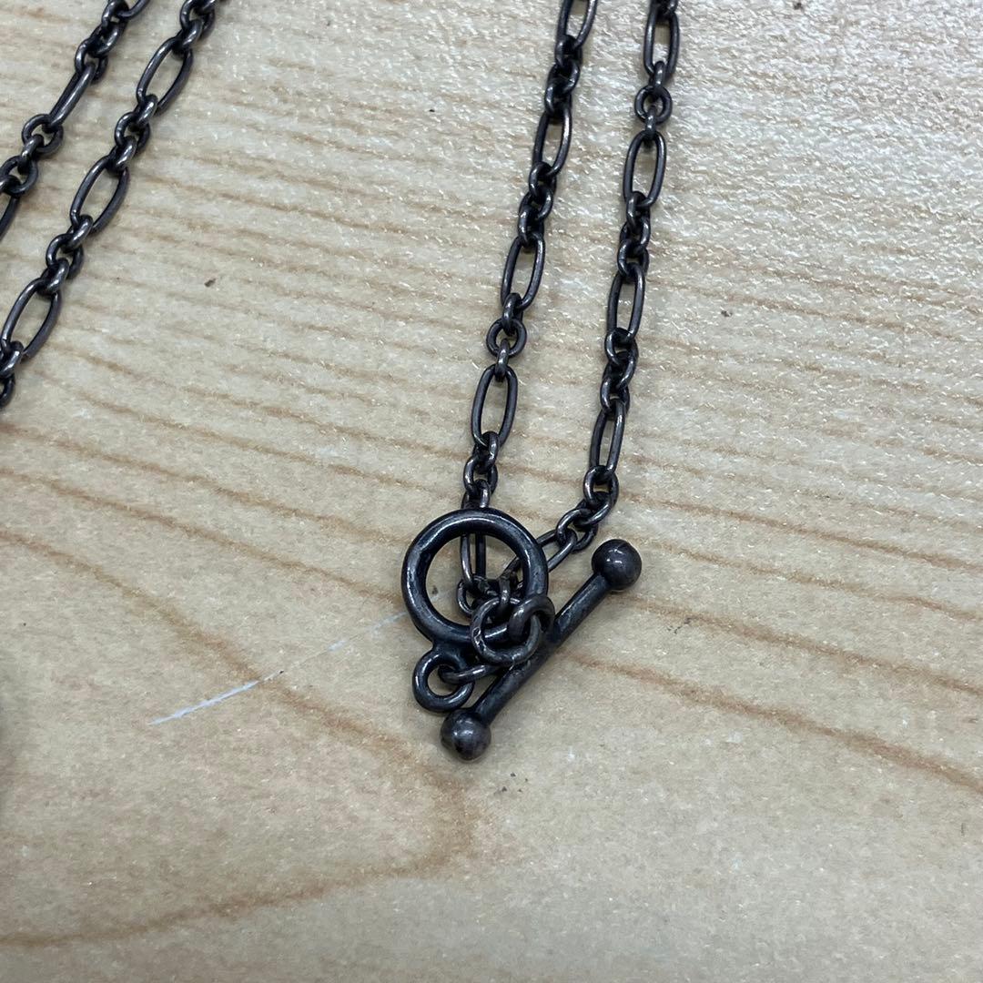 agete 赤と白のダブルペンダントネックレス