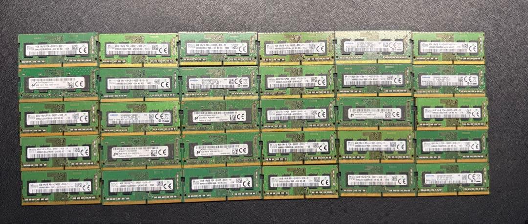 メモリ まとめ売り DDR4 4GB 30枚