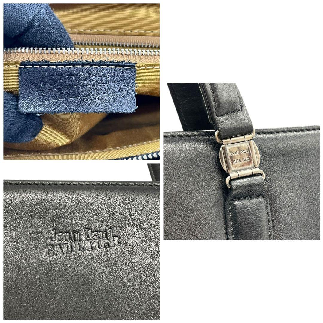 美品　ジャンポールゴルチエ　ビジネスバッグ　2way　黒　本革　レザー　s5