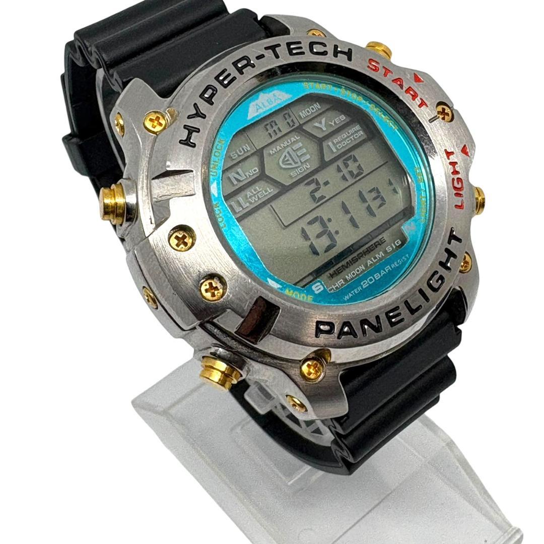 【美品・ベルト・電池交換済】ALBA HYPER-TECH W820-4030
