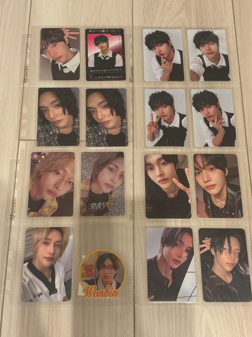 riize ウォンビン トレカ 60枚　バラ売り可