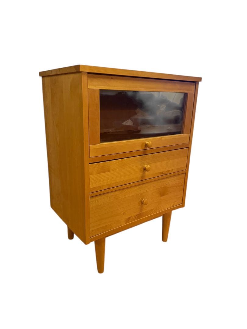 【超美品】momo モモナチュラル コモ ミドルボード キャビネット 脇木工