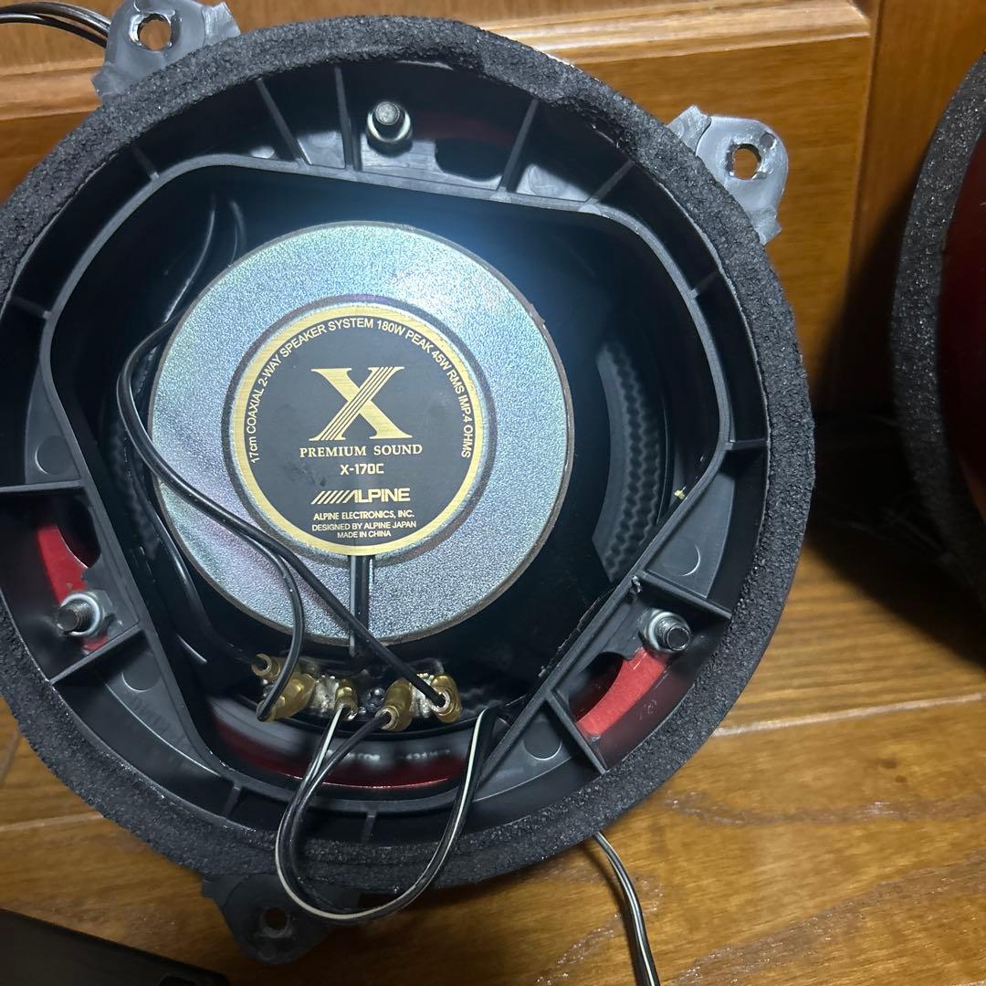 X-170C アルパイン　コアキシャル2ウェイスピーカーシステム