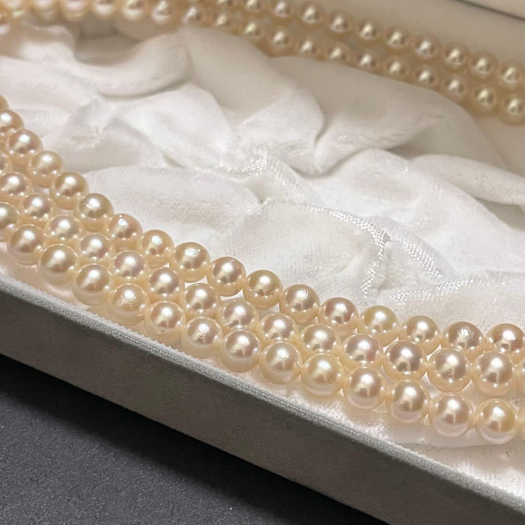 【超ロング✨あこや本真珠】 ネックレス パール 3連 2連 ベビーパール アコヤ