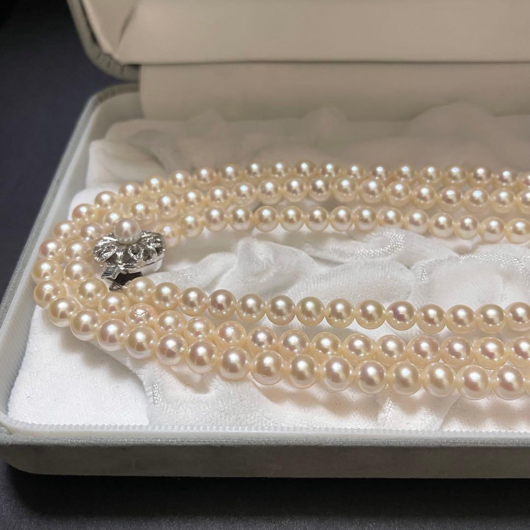 【超ロング✨あこや本真珠】 ネックレス パール 3連 2連 ベビーパール アコヤ