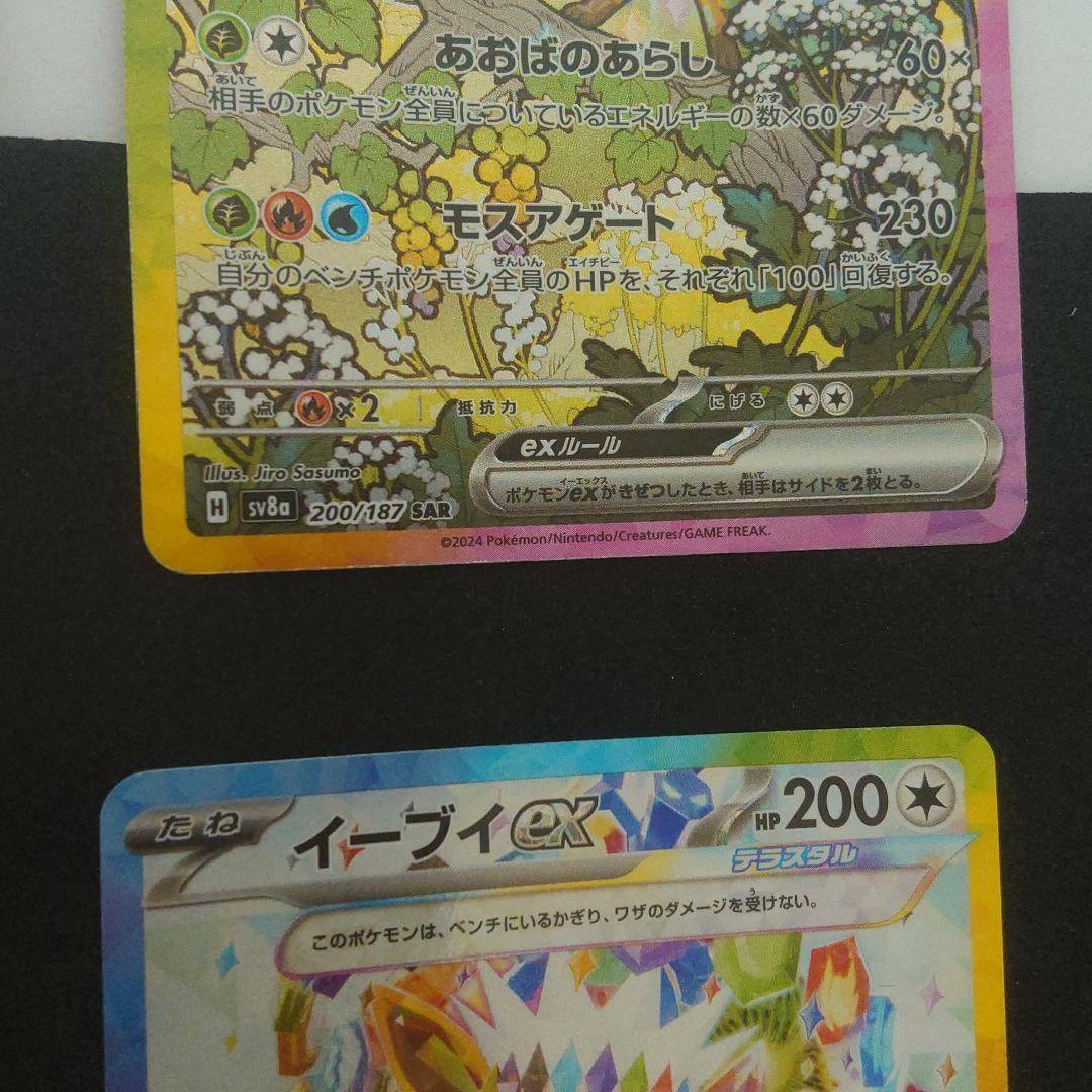 リーフィアex シャワーズex イーブイex SAR 2種 テラスタルフェスex