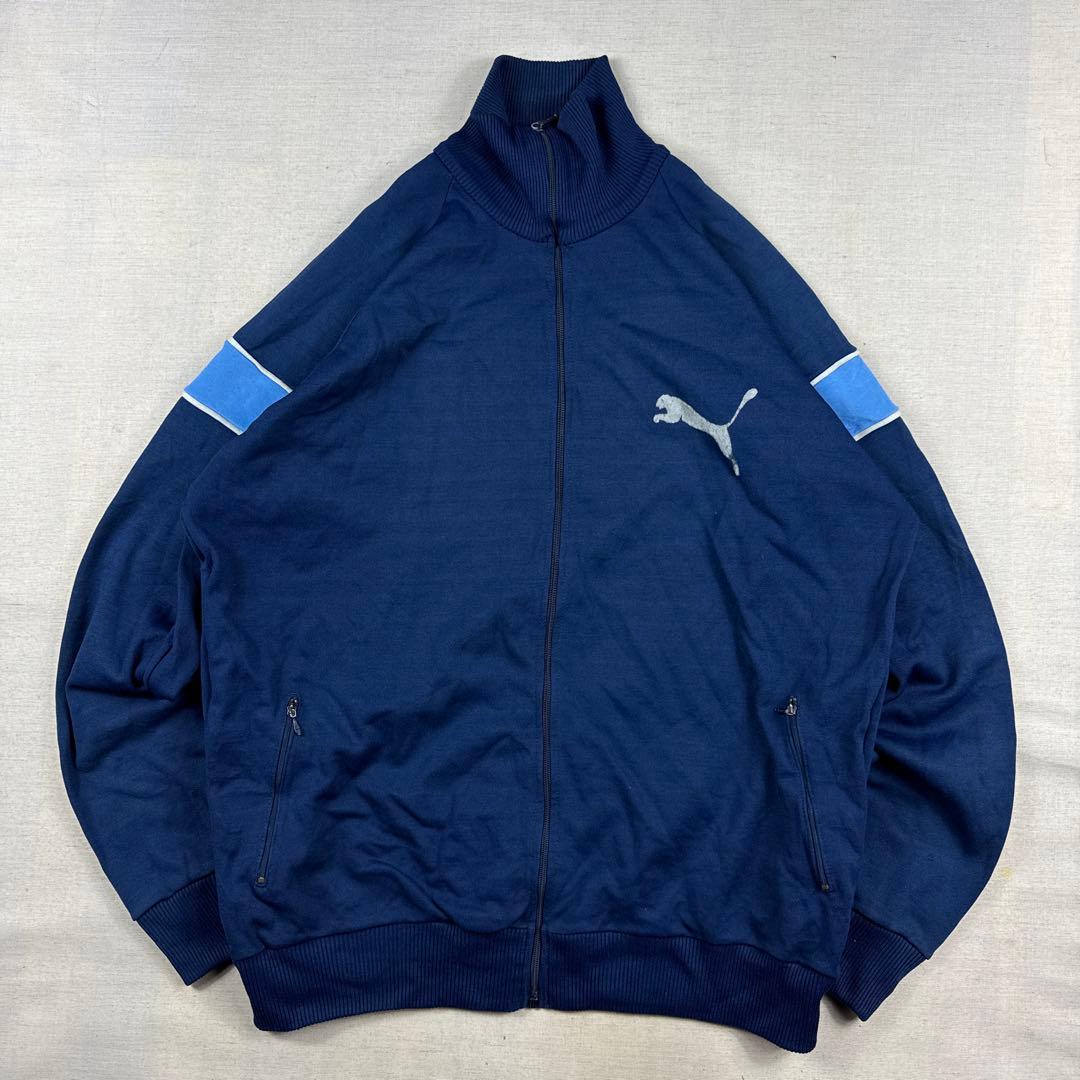 70s PUMA 目付き トラックジャケット ジャージ 日本規格XLサイズ