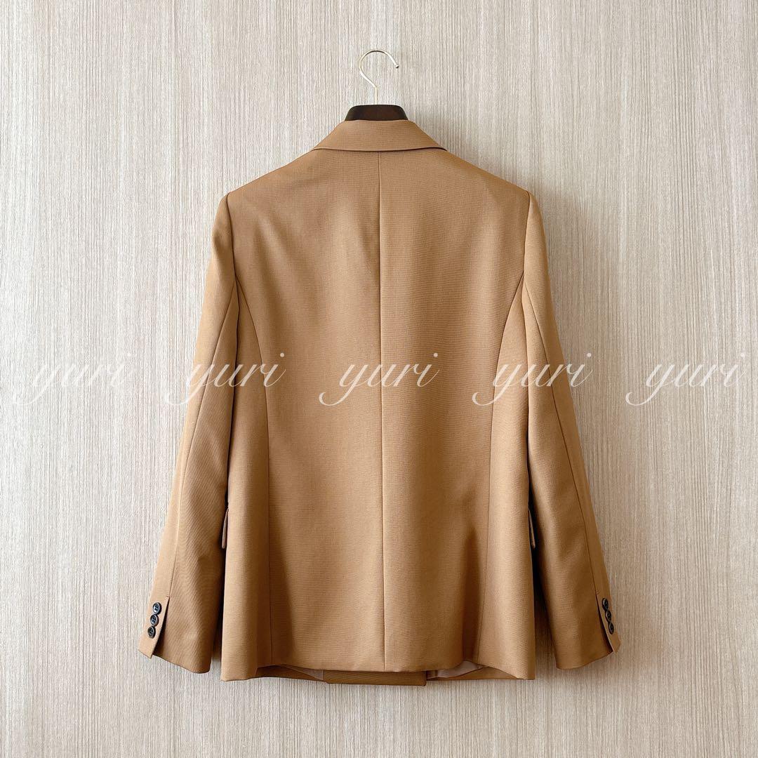 【1290】アナイ　ウールギャバダブル　ジャケット　キャメル