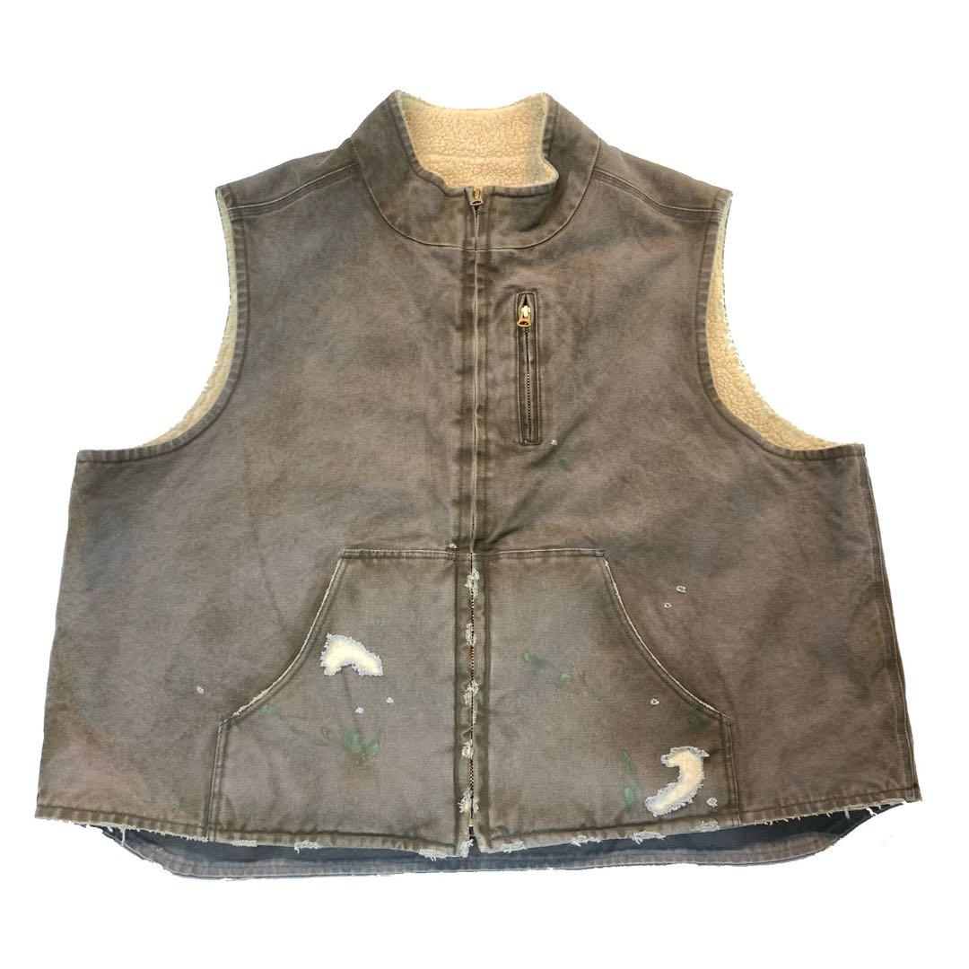 KAMIYA 23AW BORO VEST Mサイズ ビンテージ加工 カミヤ