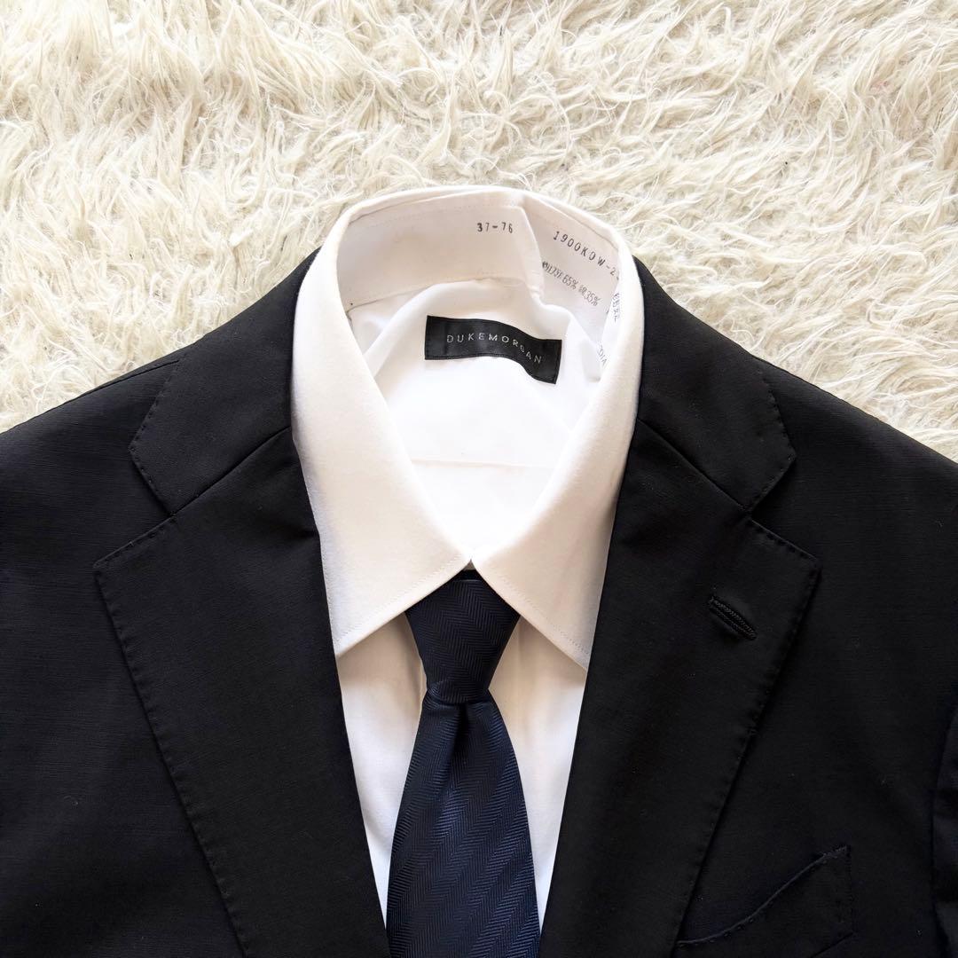 <美品>LARDINI ブラック ウール ジャケット サイズ46