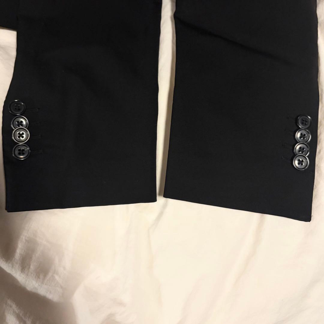 <美品>LARDINI ブラック ウール ジャケット サイズ46