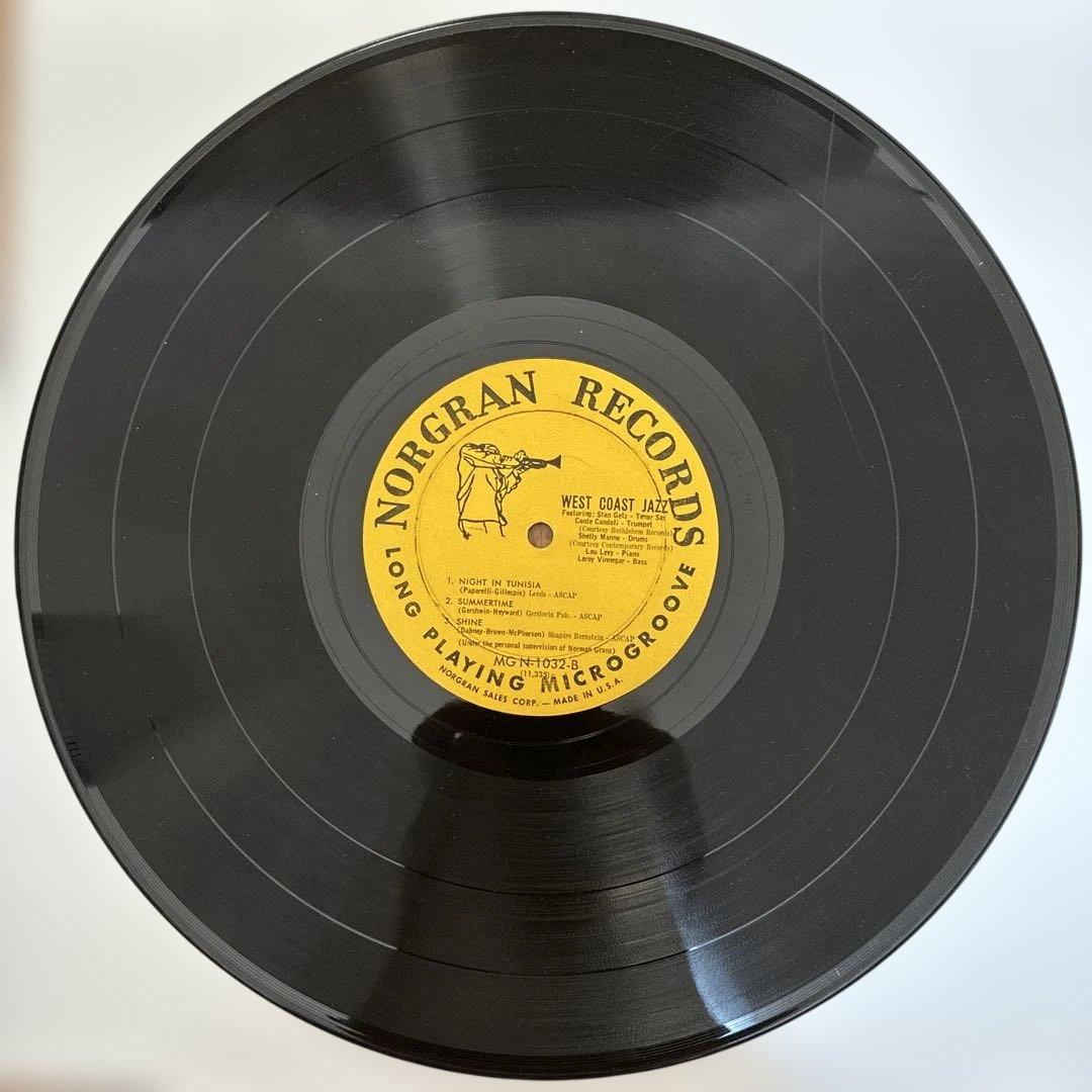 スタンゲッツ 名盤 レコード ウェストコーストジャズ USオリジナルモノ盤
