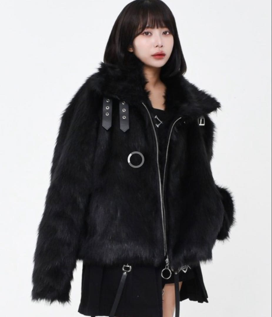 REFLEM ベルト付きクロップファージャケット　レフレム　地雷　サブカル