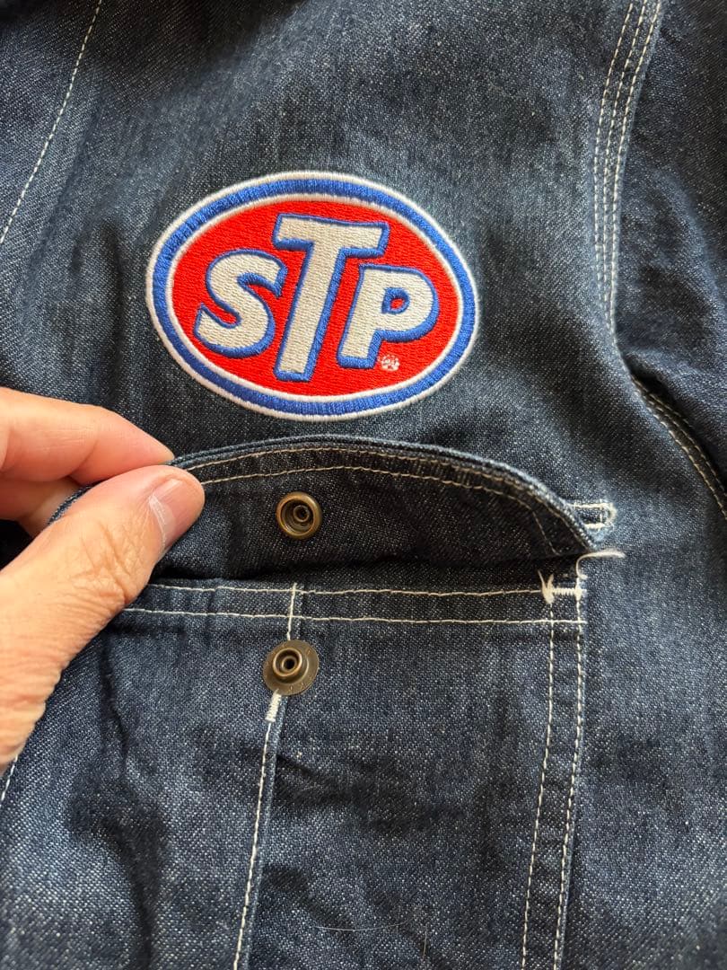 STP デニム つなぎ オールインワン 作業着　スナップオンライトオンスアメカジ