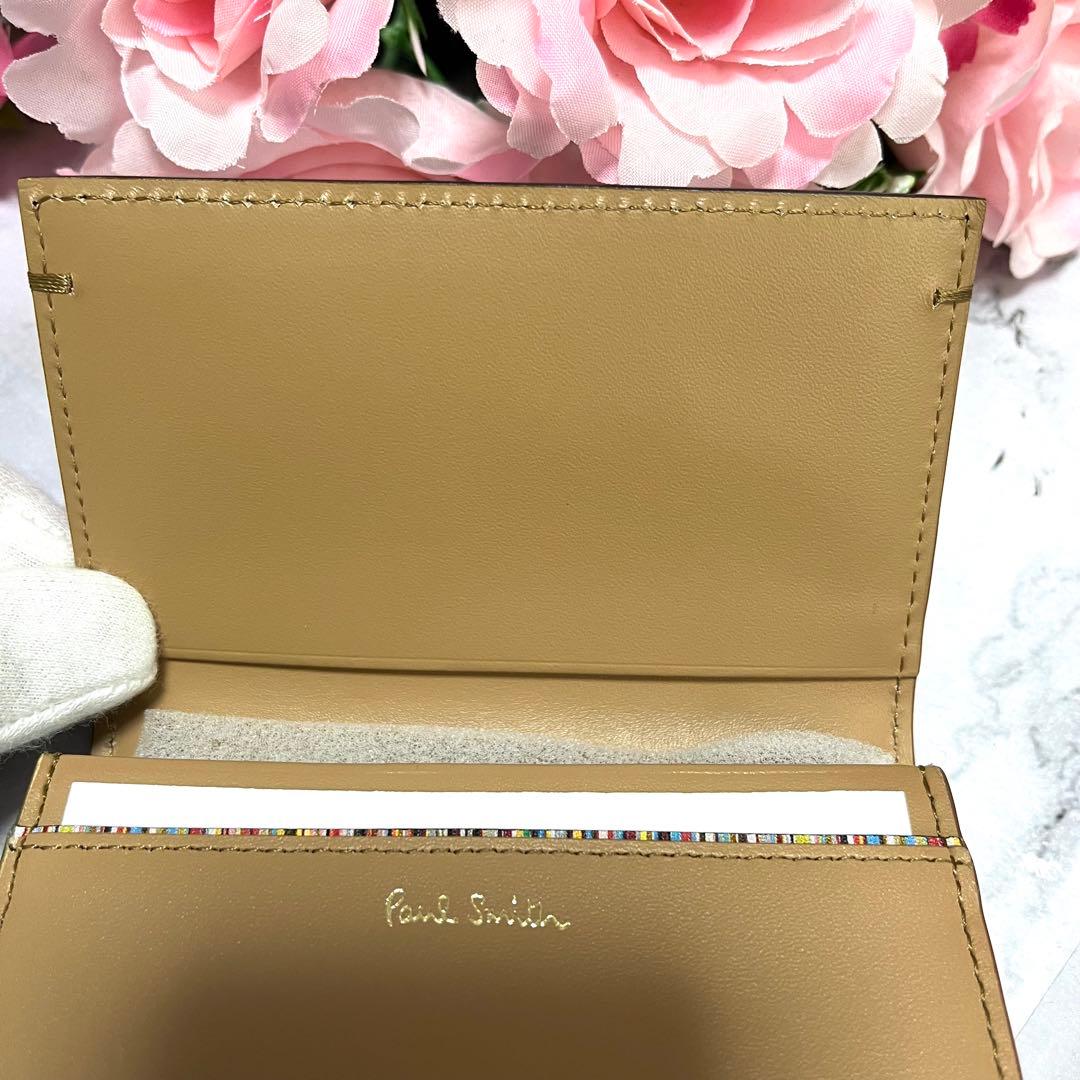 【未使用品】ポールスミス 名刺入れ カードケース レザー ネイビー