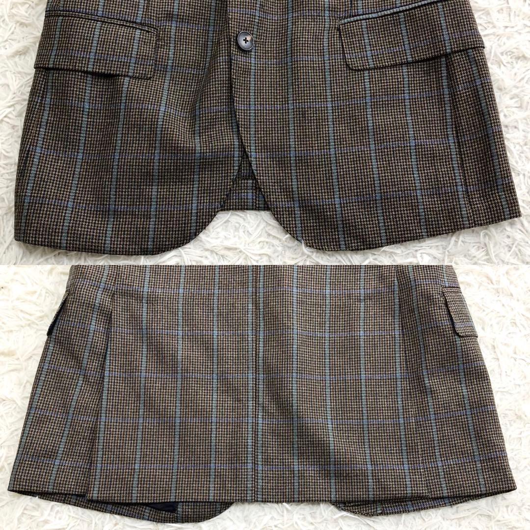 極美品✨ガブリエレパジーニ 3ピース スーツ ペンチェック ブラウン系 48