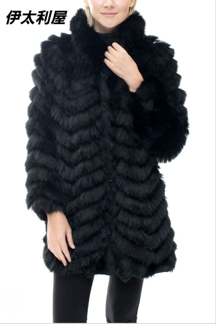 極美品 イタリヤ 高級 フォックスファーコート リバーシブル XL 大きいサイズ