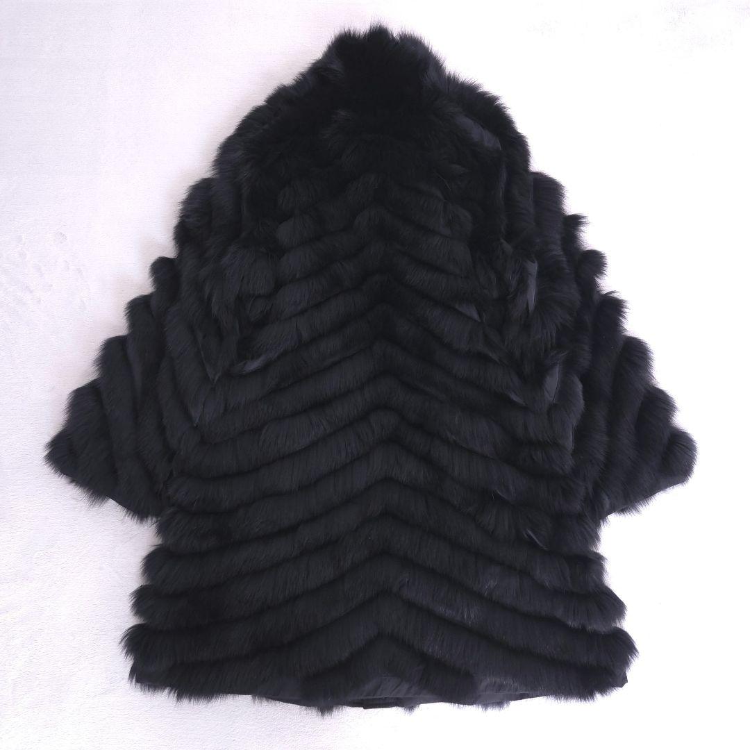 極美品 イタリヤ 高級 フォックスファーコート リバーシブル XL 大きいサイズ