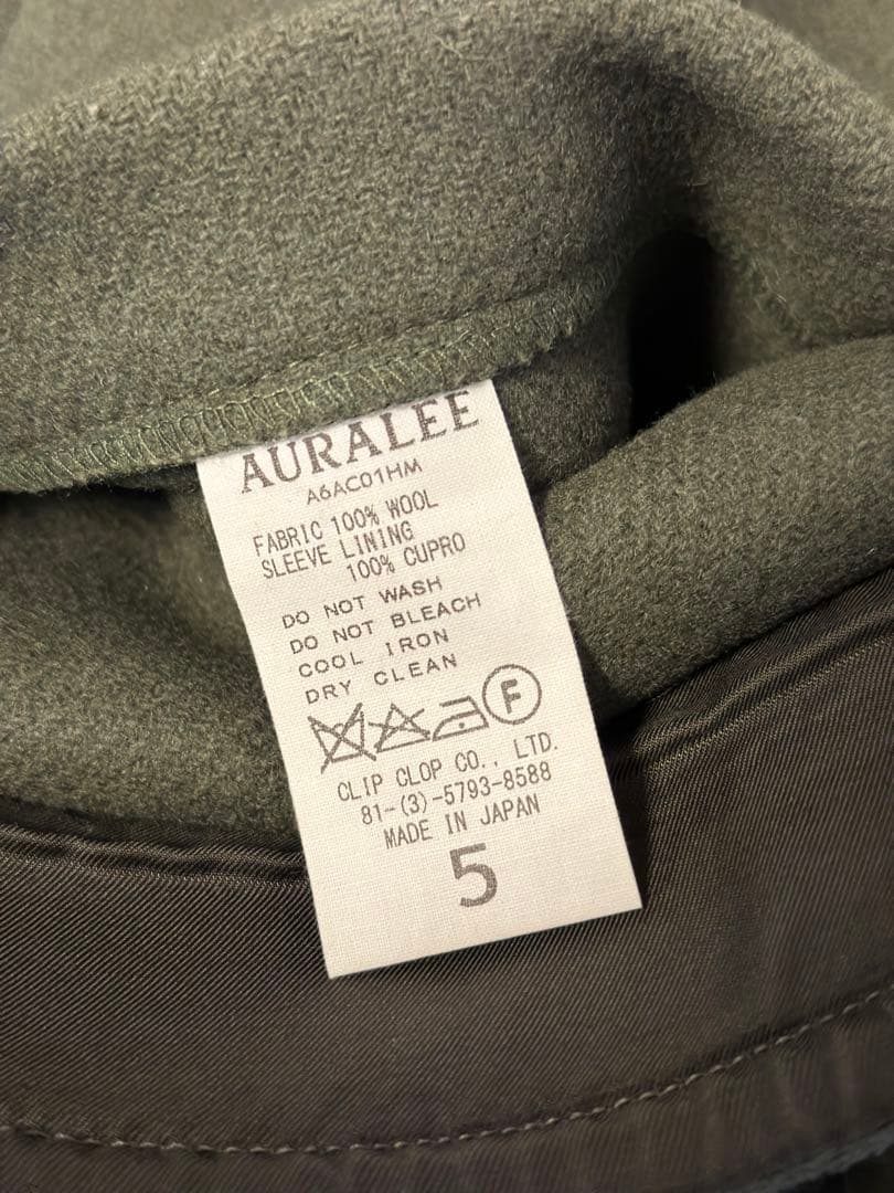 【専用】パパより娘の服でいっぱい様▶︎AURALEE ダッフルコート サイズ5