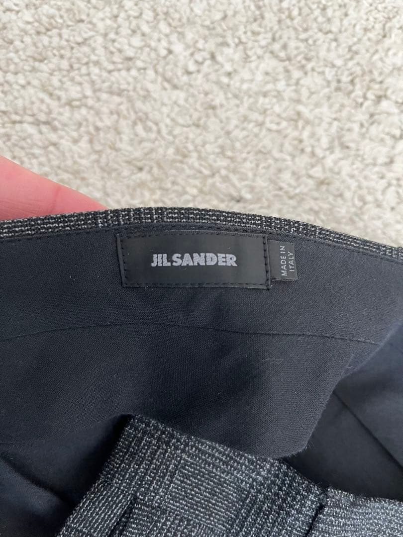 jilsander チェック柄 スラックス