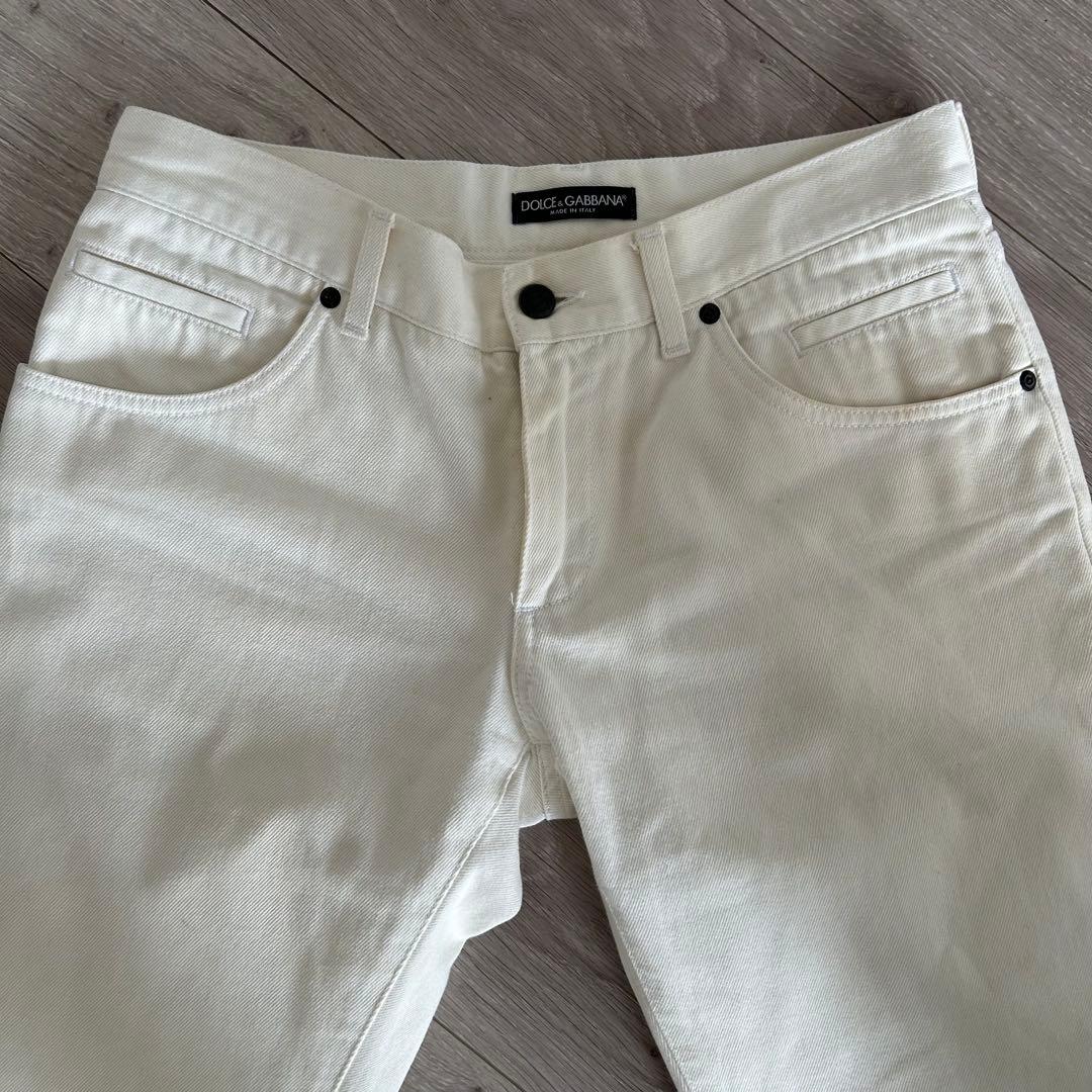 Dolce & Gabbana イタリア製 ストレートデニム ホワイト　46