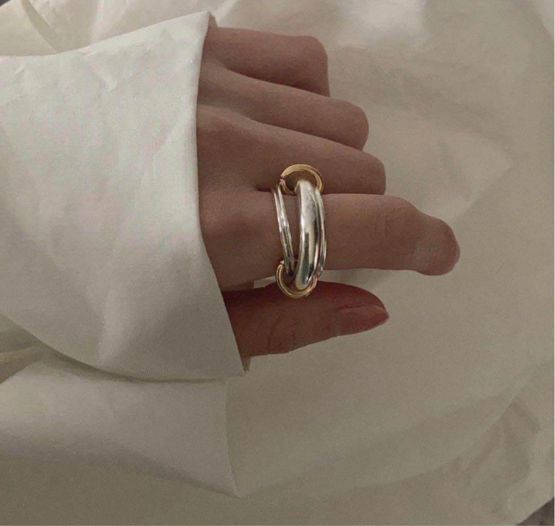 【レア美品】nanagu four hoops ring silver925