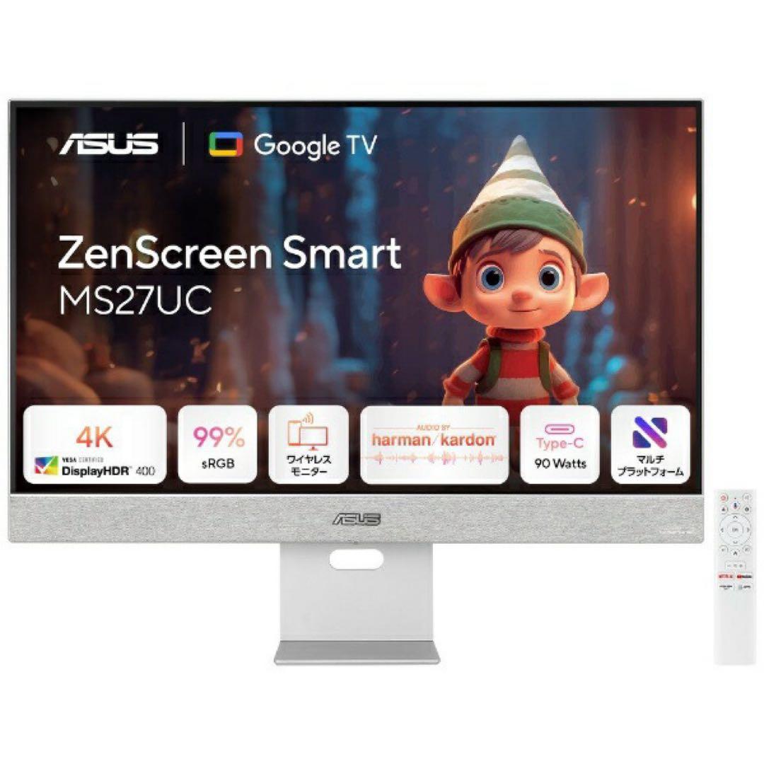 【超特価】 ASUS ZenScreen Smart MS27UC-未開封