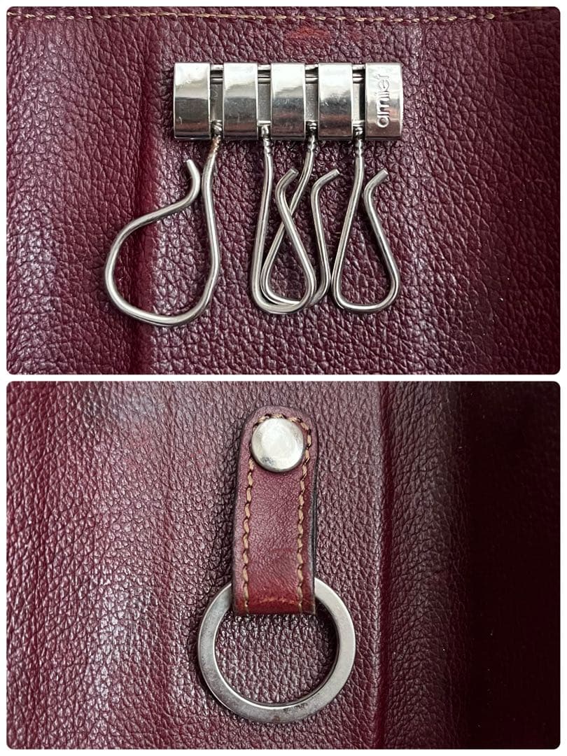 ワイルドスワンズCLIPPER2 キーケース　バーガンディ レザー